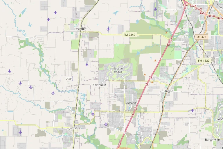 Map of the Argyle service area