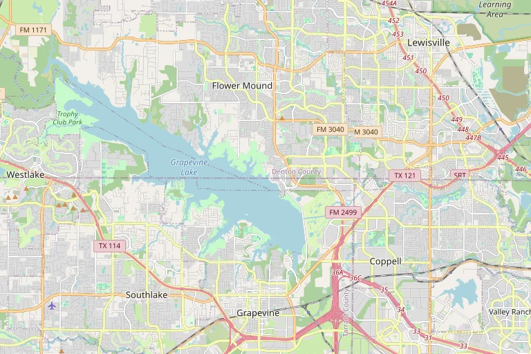 Map of the Coppell service area