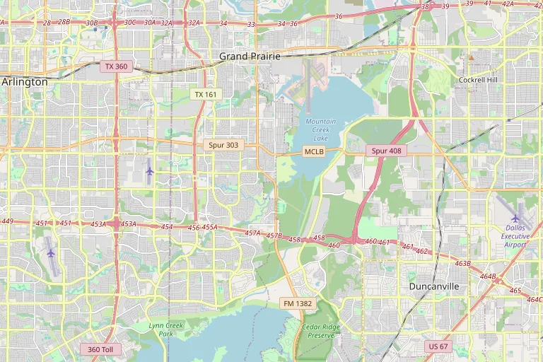 Map of the Duncanville service area