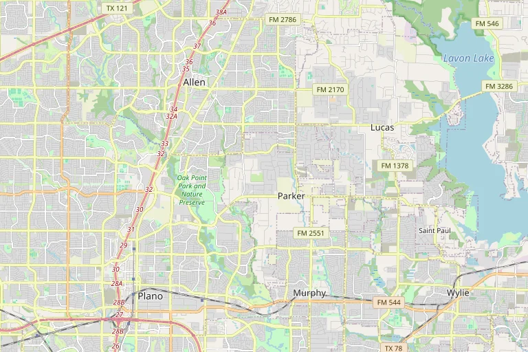 Map of the Murphy service area